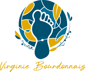 logo de la praticienne virginie bourdonnais reflexologue plantaire et specialiste fleurs de bach lamballe